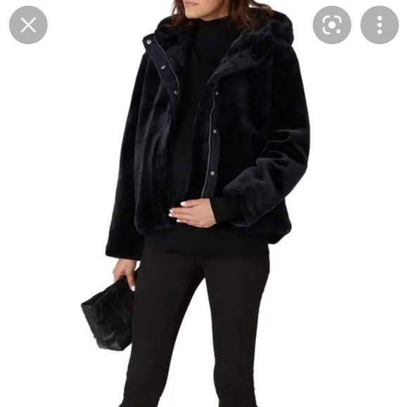 Samsoe Sabal Faux Fur Jacket NWOT - Picture 3 of 10